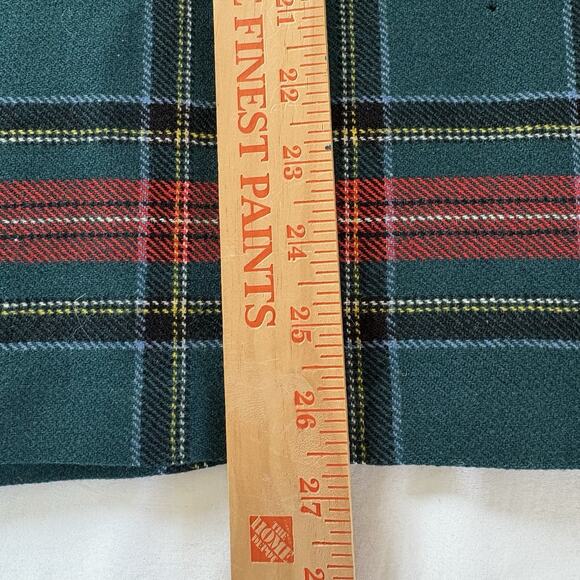 Vtg Laird Portch of Scotland Red Tartan Plaid Wrap Skirt Wool Waist 28 *read* - Picture 11 of 13